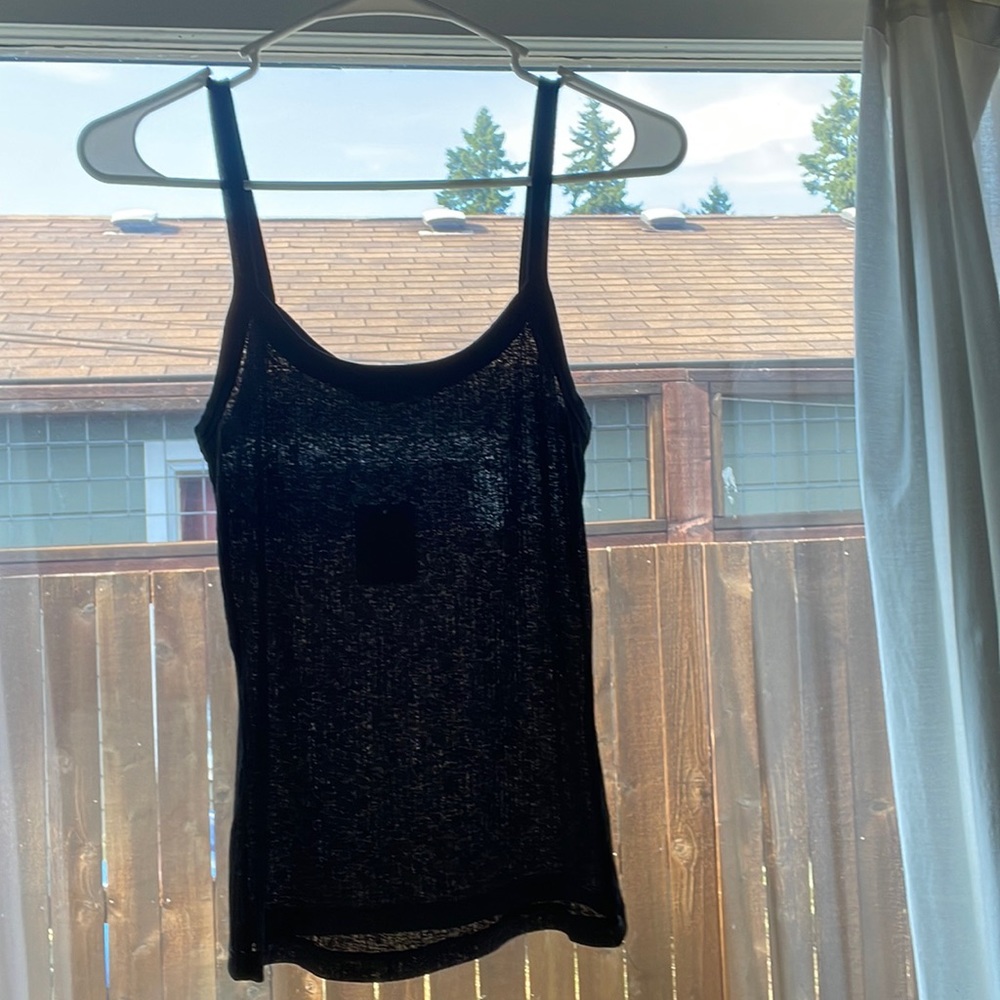 Sheer black Intimately by Free People tank in size M